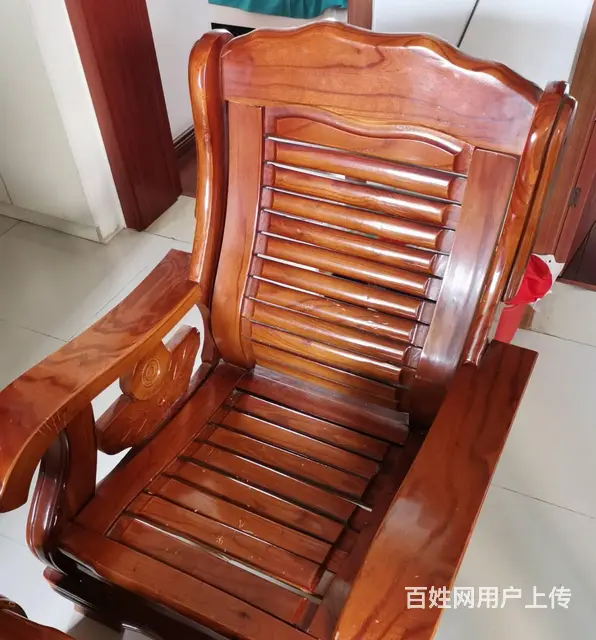 木质沙发椅低价转让（2把） - 图片