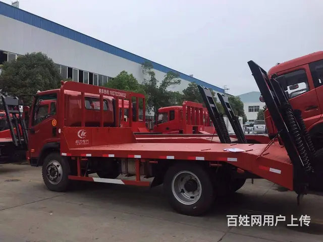 大运小型平板车 拖8吨左右挖机拖车厂家现车促销 - 图片 1