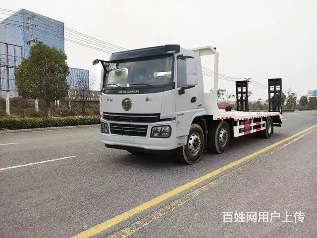 平板车 陕汽轩德X6 小三轴前四后四 国六挖机拖车 - 图片 2