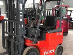 九成新4米电动叉车 合力带左右移动二手叉车价格实惠