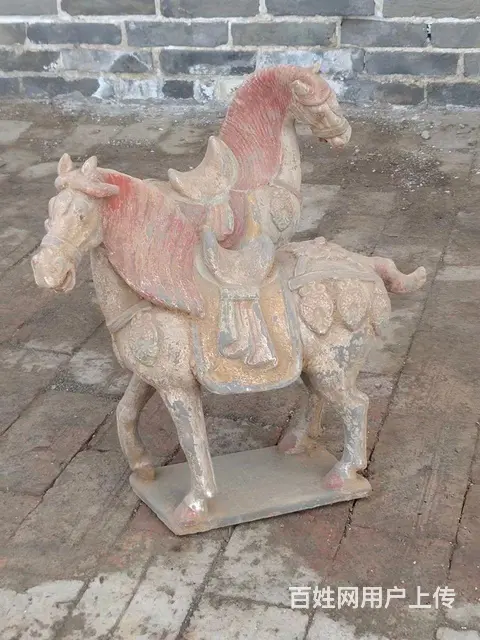 老陶马一对，保存完好，全品无磕碰 - 图片 1