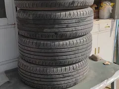 二手轮胎，crv,邓禄普，8成新，4条胎
