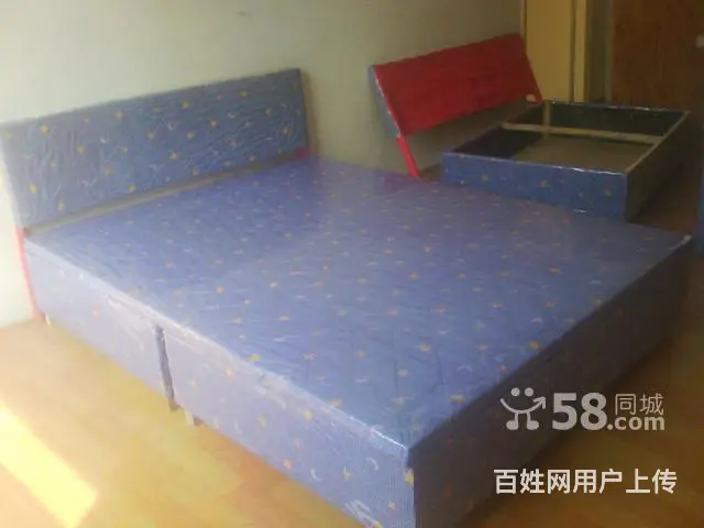 长期出售全新包布双人床 - 图片 1