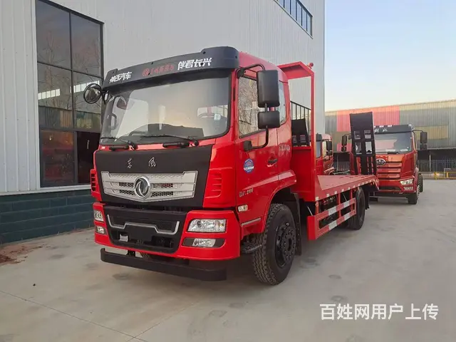 玉柴200马力东风单桥挖机平板拖车 15吨挖机板车 - 图片 3