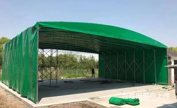 大型户外移活动推拉棚电动折叠收伸缩排档帐篷仓库篮球 - 图片 4