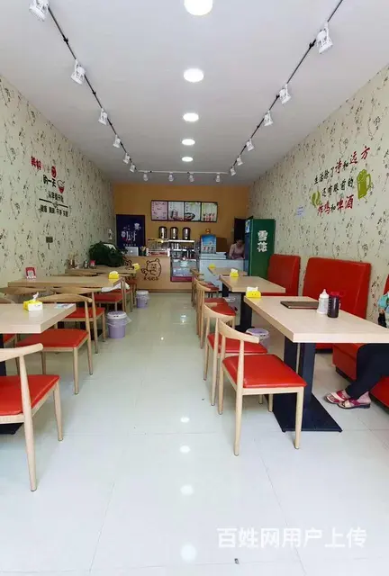 奶茶店桌椅，餐厅卡座，吧台桌椅，快餐桌椅厂家 - 图片 5