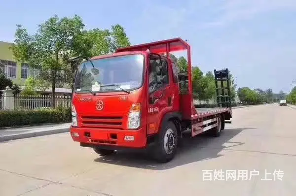 拖6T8T挖机平板车 大运云内170马力平板拖车 - 图片 1
