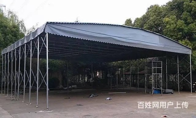推拉雨棚户外工作棚篮球场雨棚仓库蓬物流篷医药棚通道 - 图片 6
