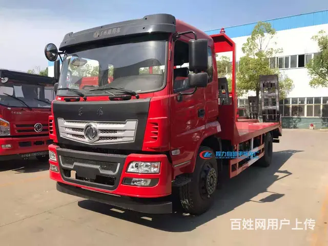 东风D17平板车　153后桥板长6.5米挖机拖板车 - 图片 2