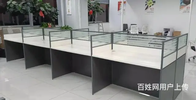 昆山高档屏风办公桌，基本全新 - 图片 2