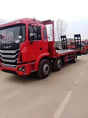 江淮小三轴平板拖车 拖25吨挖机平板车 厂家直销