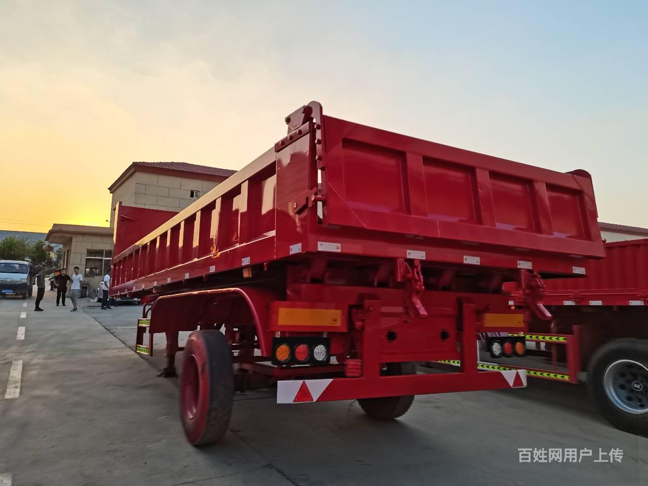厂家直销8米后翻自卸半挂车 60公分高 轻型设计