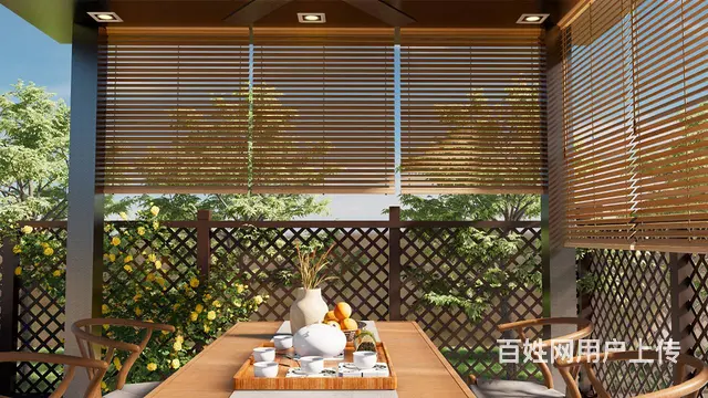 别墅花园庭院设计小户型洋房露台楼顶装修园林景观方案 - 图片 2
