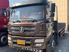 转让二手陕汽轩德X6平板货车9.6米国五245马力
