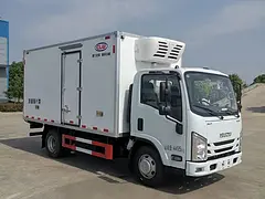 新款靓车庆铃五十铃M100蓝牌4米2冷藏车