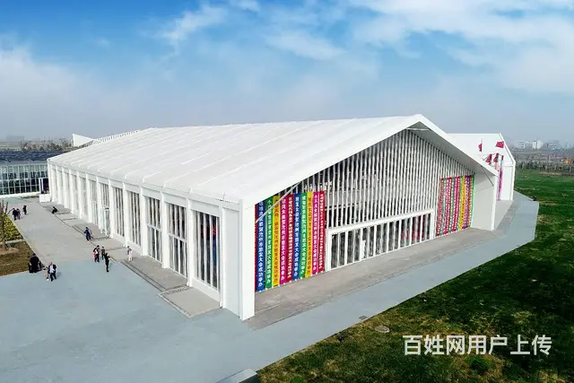 服装展销会篷房搭建内部无立柱可移动易拆搭 - 图片