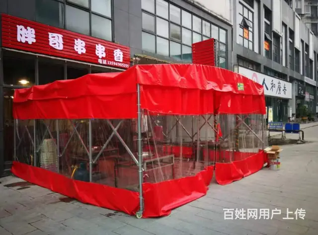 物流批发雨蓬物流蓬工地棚移动帐篷仓库蓬停车棚活动棚 - 图片 9
