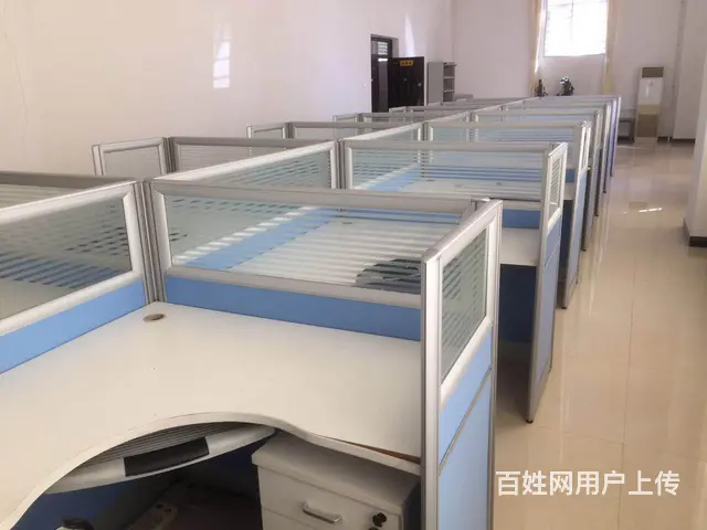员工工位办公桌办公室隔断L型工位 - 图片 5