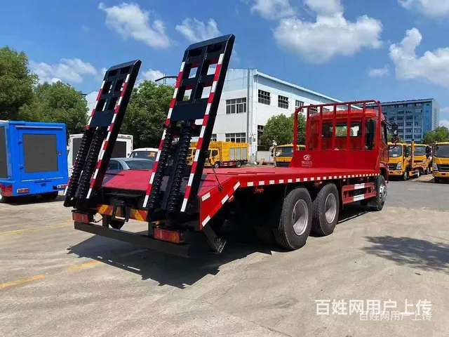 国六大运后八轮挖机拖车 挖机板车 参数配置 - 图片 4