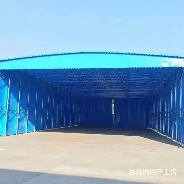 长沙移动推拉棚活动帐篷大型工地棚物流棚停车棚夜宵棚 - 图片 7