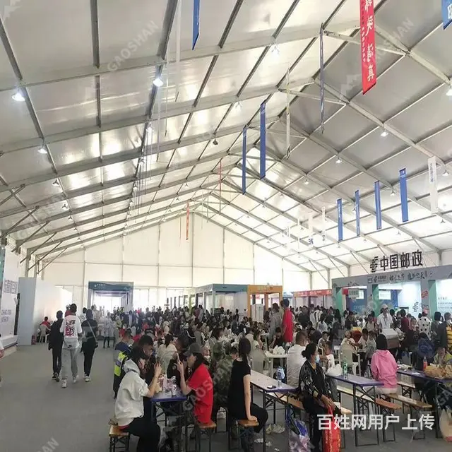 大型博览会篷房搭建篷房生产厂家库存充足个性化定制 - 图片 6