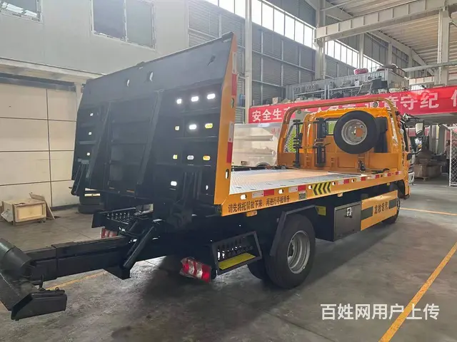 江淮骏铃蓝牌一拖二清障车 7吨重载板包上户 - 图片 7