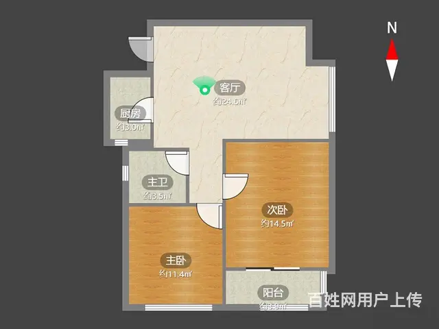 正南桂花园2室2厅企业推荐房源 - 图片 9