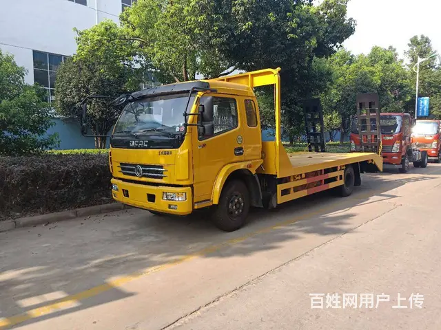 东风多利卡4米4轴距黄牌平板车拉120挖机现车充足 - 图片 2