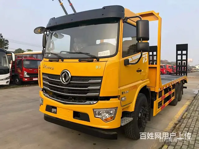 东风国六后八轮钩机拖车挖机平板车 支持分期零首付 - 图片 9