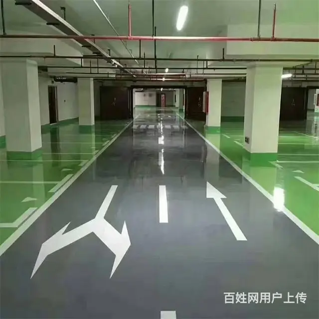 新泰工厂地面硬化地坪施工 防尘环氧自流平 - 图片 1