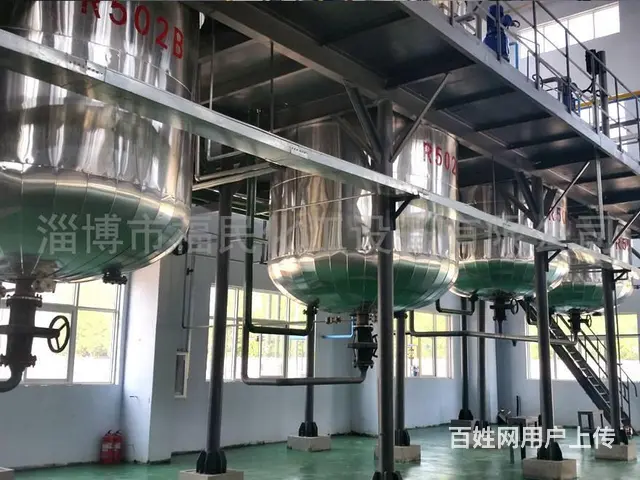 不锈钢外包搪玻璃反应釜反应罐3立方淄博福民 - 图片 2