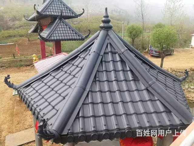 包头树脂瓦仿古门头雨篷抗负载 - 图片 2