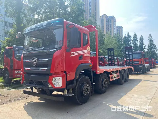 拉20吨不超载 挖机拖板车 东风前四后八平板运输车 - 图片 3
