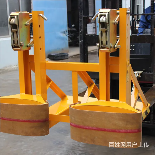 叉车鹰嘴夹具油桶吊具吊夹油桶抱桶器油桶倒料车搬运车 - 图片 7