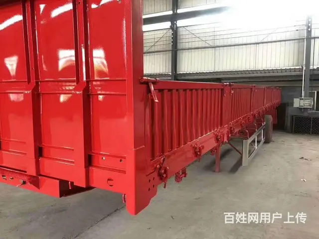 现车出售13米标箱侧翻半挂车 宽2.55米 高60 - 图片 4