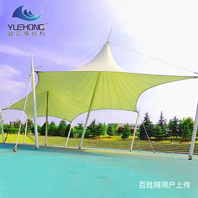 学校小区景膜结构雨棚,膜结构遮阳雨棚定制安装，优惠 - 图片 10