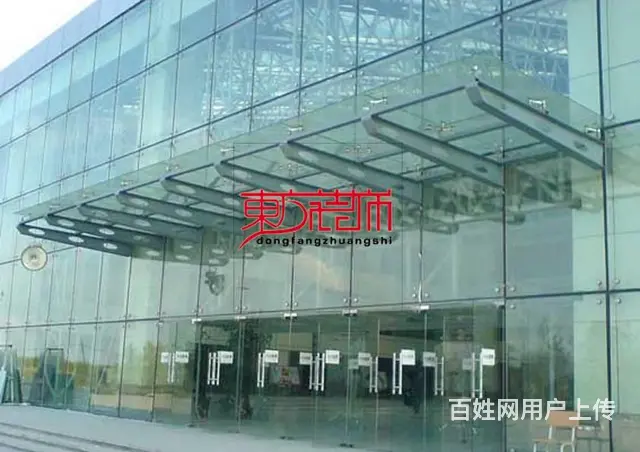 淄博玻璃幕墙钢结构点式幕墙玻璃雨棚阳光房铝合金门窗 - 图片 5