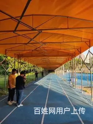 大型仓库棚停车棚物流棚膜结构景观棚夜宵烧烤棚仓库棚 - 图片 9