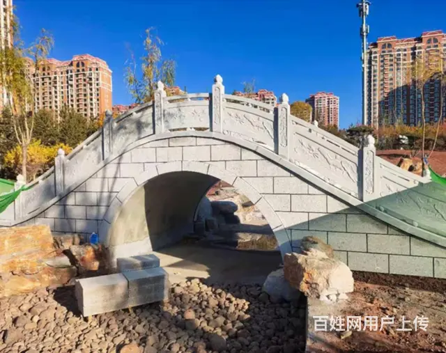 石雕小桥#中式建筑#石拱桥 - 图片 1