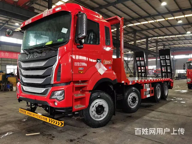 前四后八江淮挖掘机拖板车 钩机平板拖车 特价现车供应 - 图片 2
