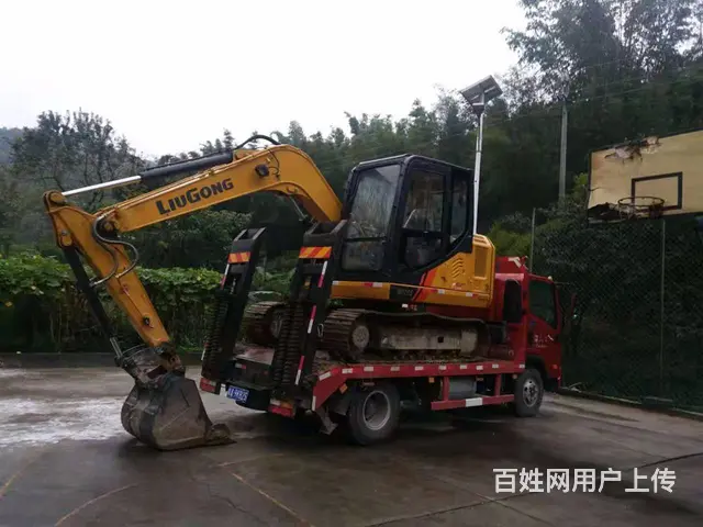 大运蓝牌平板车拖8吨左右挖掘机 加绅缩板可拉12 - 图片 5