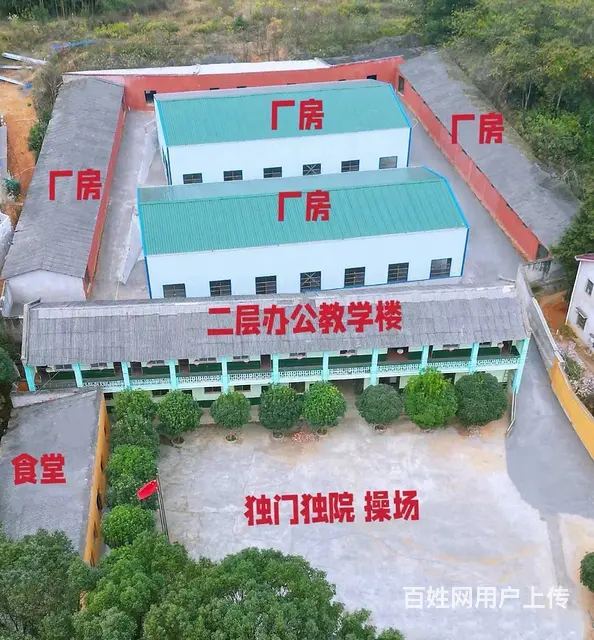 (房东直租)莲花黄桥大道旁3500平旧学校改造厂房，手续齐全 - 图片 1