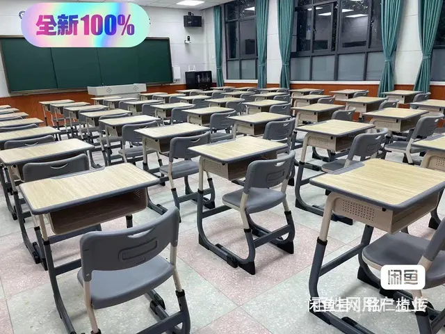 学校同款课桌椅家用学习写字桌椅可升降 - 图片 3