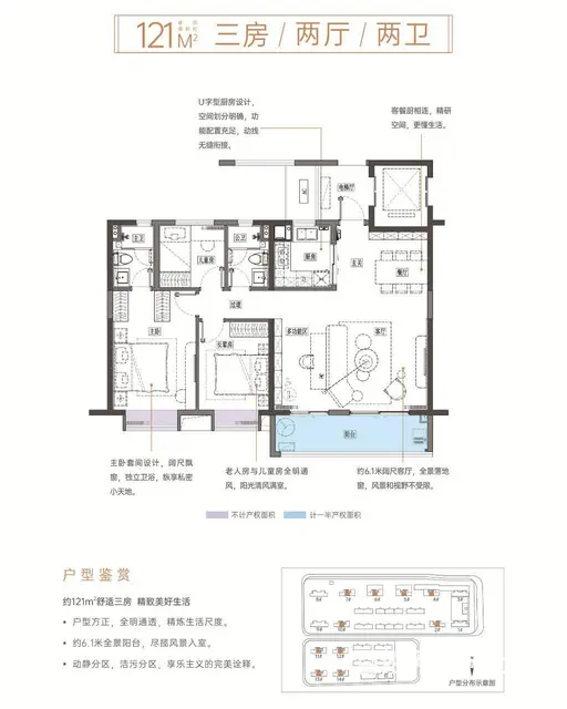 新楼盘，精装修，世界500强开发商，南北通透，直售 - 图片 3