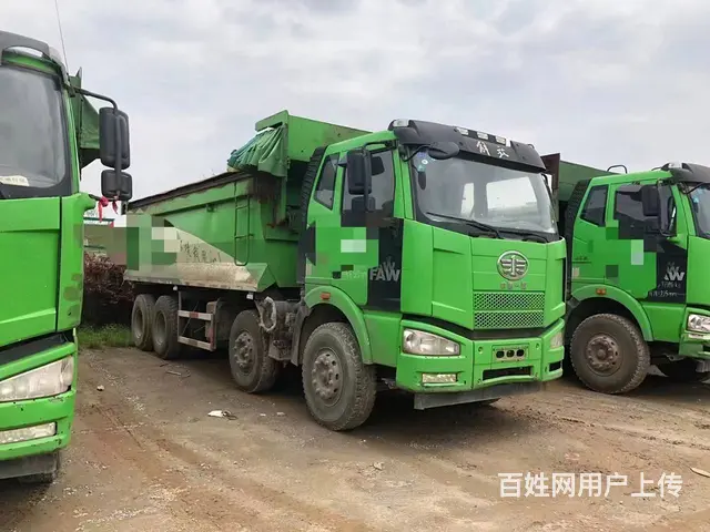 11台17年国五解放J6前四后八自卸车320马力 - 图片 2