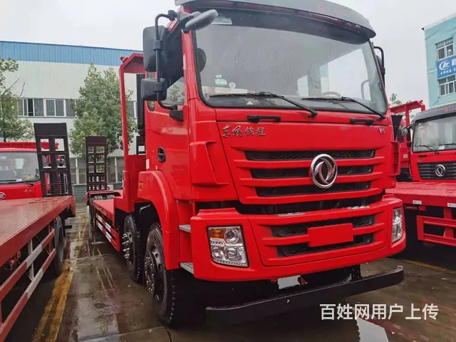 东风前四后八低凹拖板车 承载力更强的工程机械拖车 - 图片 1