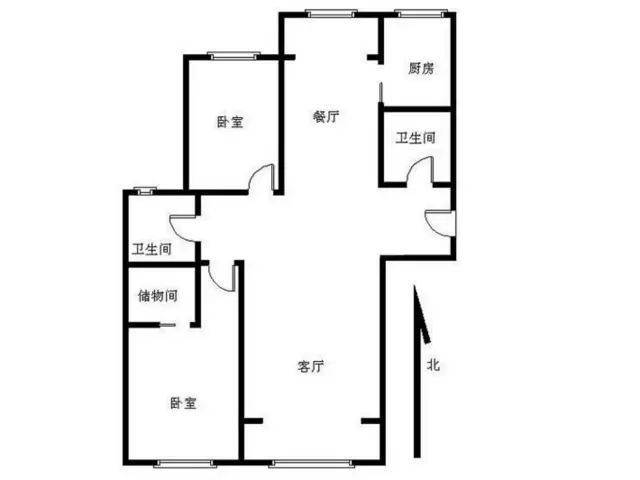 凤凰城4楼3室2厅2卫精装设施齐全1800元一月包物业 - 图片 11