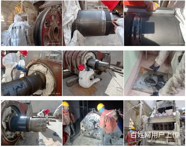 颚式破碎机主轴轴承位磨损有这么好的修复效果，你不心 - 图片