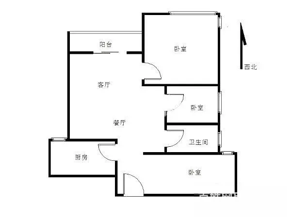 新香洲华发未来荟毛坯三房景观房户型方正业主诚意出售 - 图片 12