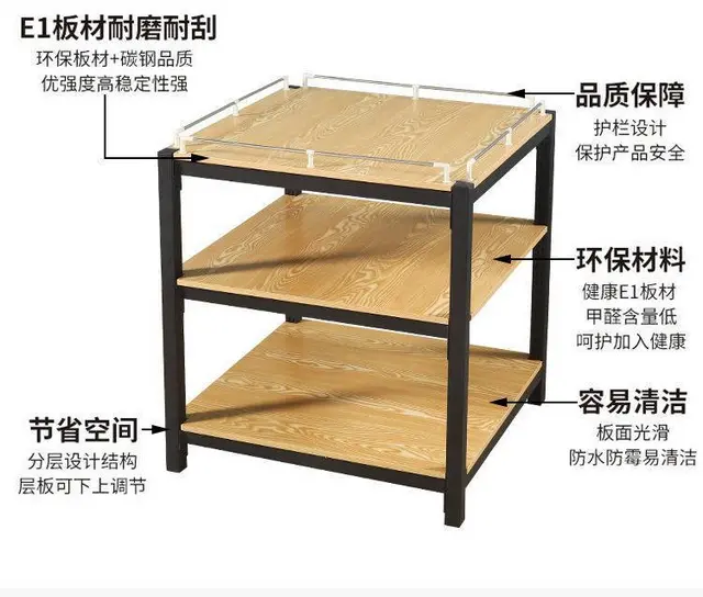 三层堆超市促销台商超置物架厦门全新三层堆 - 图片 1